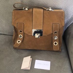 Jimmy Choo authentic suede handbag